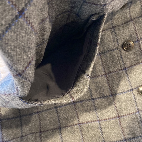 Madewell wool mini button down skirt with front and back pockets - Picture 6 of 9